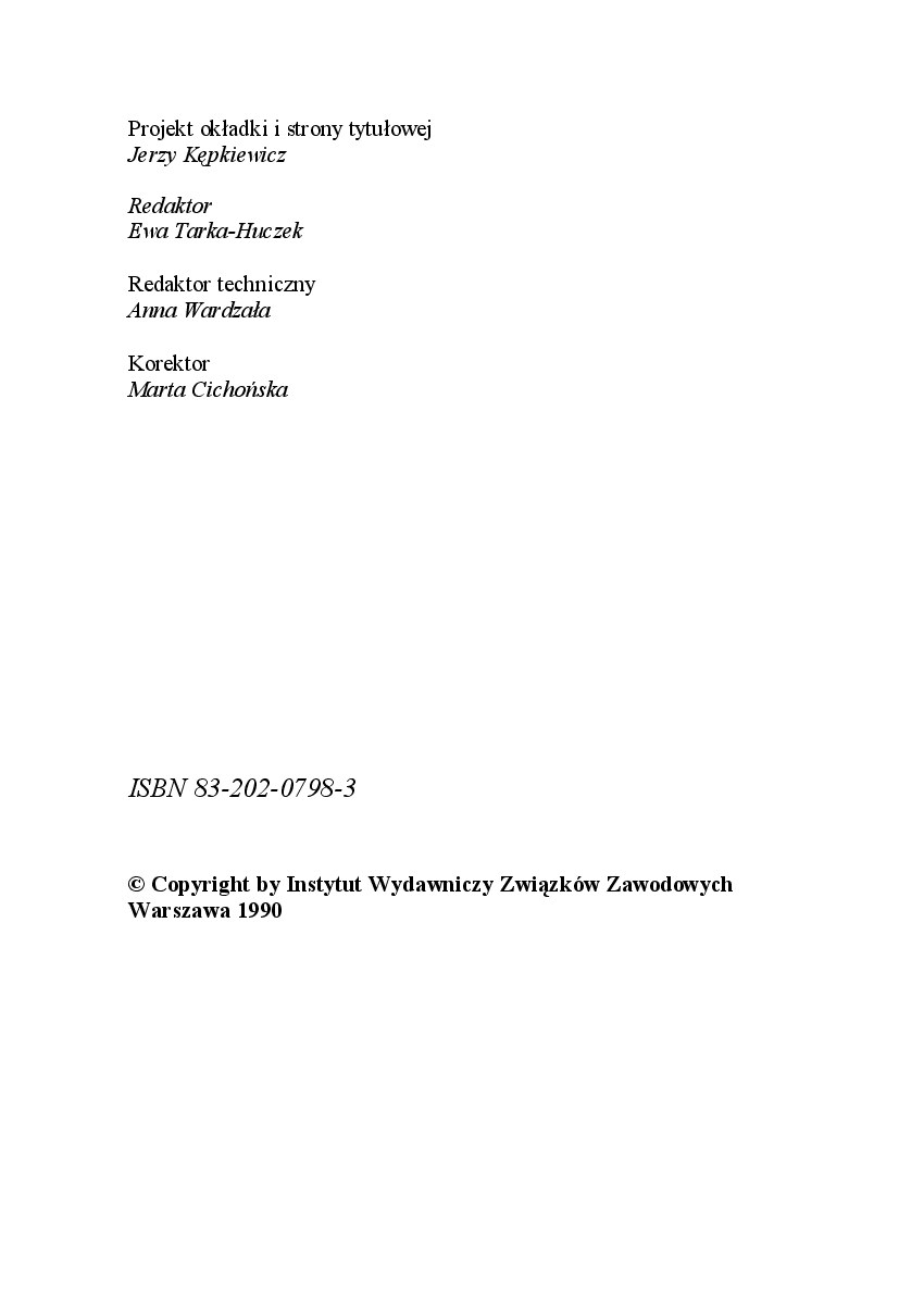Projekt okładki i strony tytułowej Jerzy Kępkiewicz
