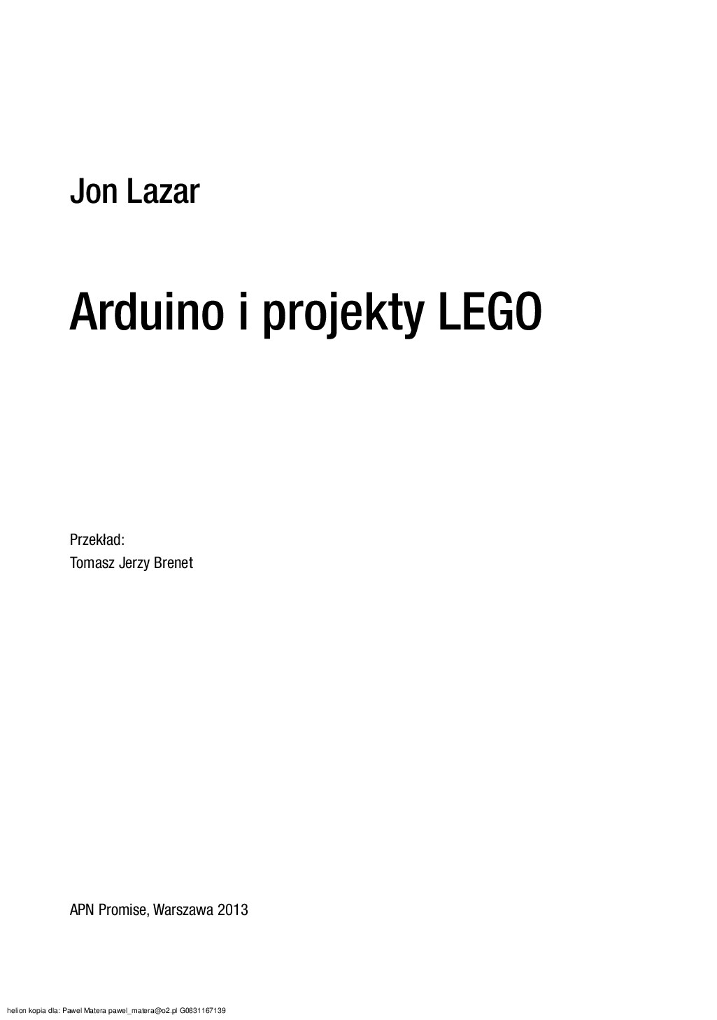 978-83-7541-136-2.Arduino.indd